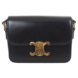 Céline Borsa a tracolla Triomphe Nero