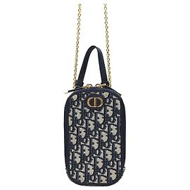 Dior Mini Bolsa Montaigne em Jacquard Oblique Multicor