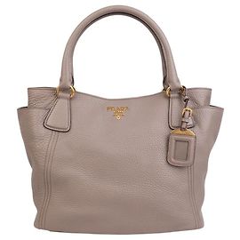 Prada Borsa Dino Tote e a tracolla Marrone