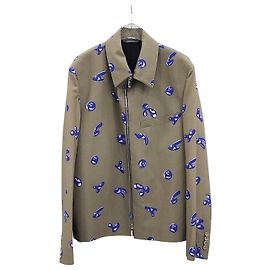 Dior Kenny Scharf Pattern Wool Zip-Up Jacket Multiple colors