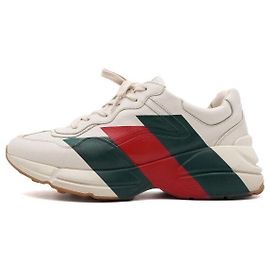 Gucci Rhyton Web Print Sneaker Weiß