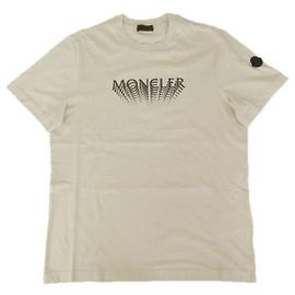 Moncler Camiseta de punto de algodón Castaño