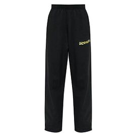Balenciaga Mesh Spray Baggy Sweatpants Black