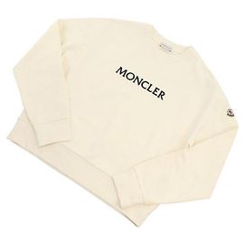 Moncler Sweatshirt de algodão com logótipo tonal Branco