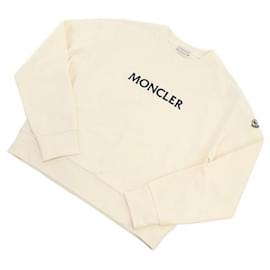 Moncler Baumwoll-Sweatshirt mit tonalem Logo Weiß