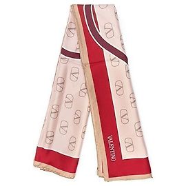 Valentino Pañuelo de seda Roja