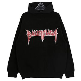 Balenciaga Metal Logo Hoodie Größe Rot