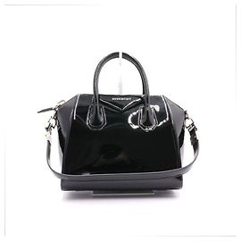 Givenchy Borsa tote e a tracolla Antigona Small in vitello lucido Nero