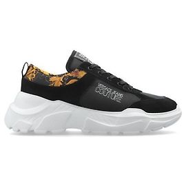 Baskets Versace Speedtrack Noir Or Noir
