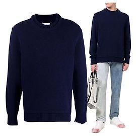 Maison Martin Margiela Schwarzer Strickpullover Schwarz
