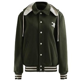 Céline Cashmere Hooded Teddy Jacket Black