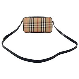 Burberry Vintage Check Camera Bag Silvery