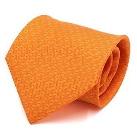 Hermès Corbata de seda en color naranja Naranja