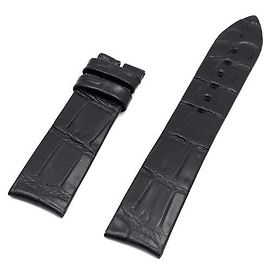 Piaget Black Alligator Leather Watch Extra Leather Band Strap Black
