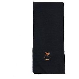 Sciarpa in maglia Fox Ralph Lauren Nera Nero