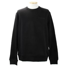 Burberry Embroidered Logo Cotton Sweatshirt Black