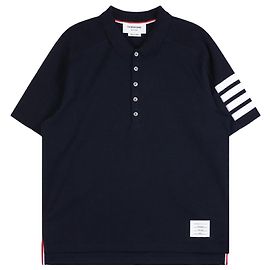 Thom Browne Polo de algodón Navy Azul