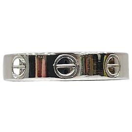 Cartier Love Band Ring White Gold Small Silvery