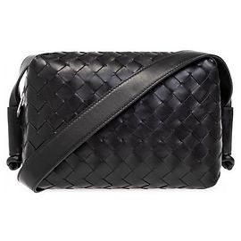 Bottega Veneta Borsa Camera Intrecciato Loop Nero