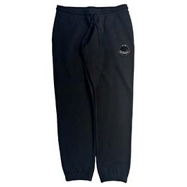Moncler Calças de moletom de algodão com patch de logo Preto