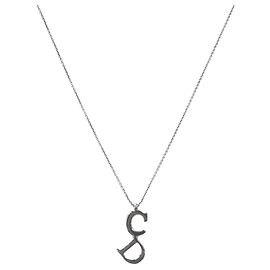 Dior Collar Vertical CD Silver Plata