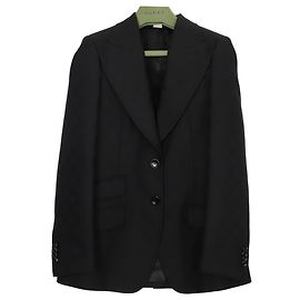 Gucci GG Single Blazer Black Wool Black