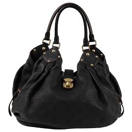 Louis Vuitton Mahina Leo Tote Shoulder Bag Black