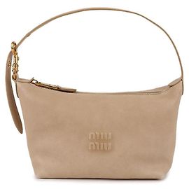 Miu Miu Bolsa de ombro em couro Nappa Marrom
