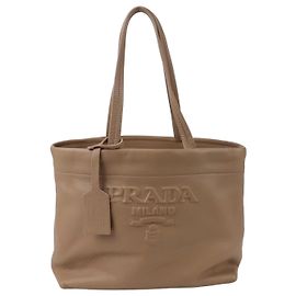 Prada Bolsa de ombro monocromática Marrom