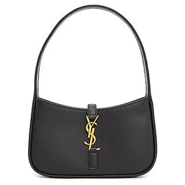 Saint Laurent Borsa Hobo Monogram da donna Nero