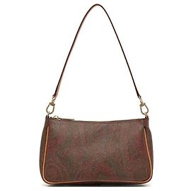 Etro Bolso de hombro de jacquard paisley Roja
