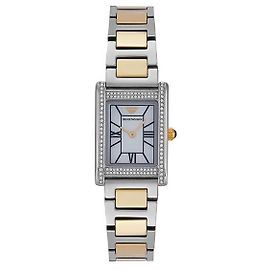 Armani Reloj de metal cuadrado para mujer Genni de nácar Multicolor