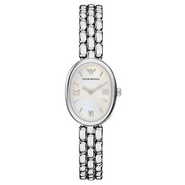 Armani Reloj de metal de nácar para mujer Plata
