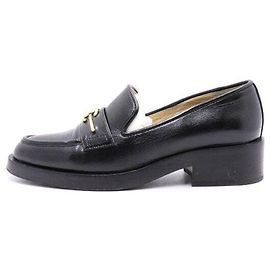 Chanel Mocasín de mujer con logo CC negro Negro