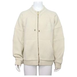 Louis Vuitton Quilted Textured Wool Men's Jacket Season White
