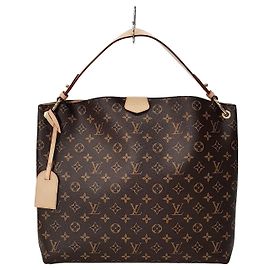 Louis Vuitton Monogram Graceful MM Black Cloth Black