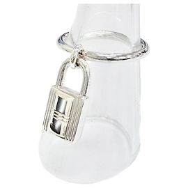 Hermès Anello Hermes Amulette Cadena Silver Band Argento