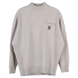 Brunello Cucinelli Kaschmir-Strick für Damen Silber