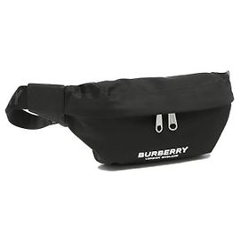 Burberry Sonny Gürteltasche aus Nylon mit Logo-Print Schwarz