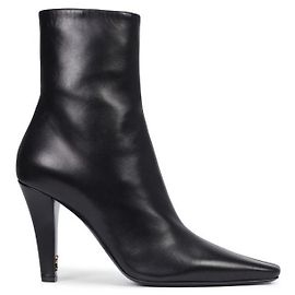 Saint Laurent Smooth Leather Jill Boots Black