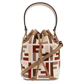 Fendi MINI MON TRESOR CANVAS RICAMO Multicolore