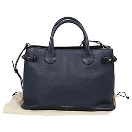 Burberry Banner Medium Tote Shoulder Bag Black