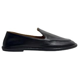 The row Black Canal Leather Loafer Black