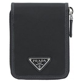 Prada Nylon Zipper Multi Wallet Black