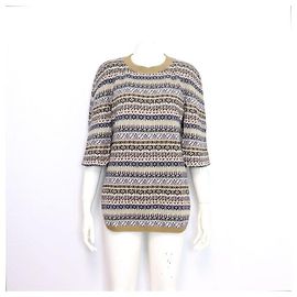 Chanel Pullover de cashmere Multi CC para mulher em malha Multicor