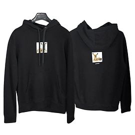 Burberry Camiseta con capucha de algodón para hombre Negro Negro