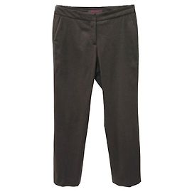 Etro Deep Brown Wool Pants Brown