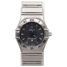 Omega Relógio de Quartzo em Aço para Mulher Marrom