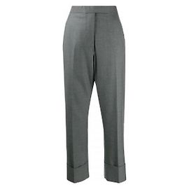 Thom Browne Pantalones Classic Twill Wool Backstrap Castaño