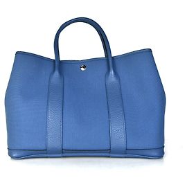 Hermès Sac cabas Garden Party Bleu